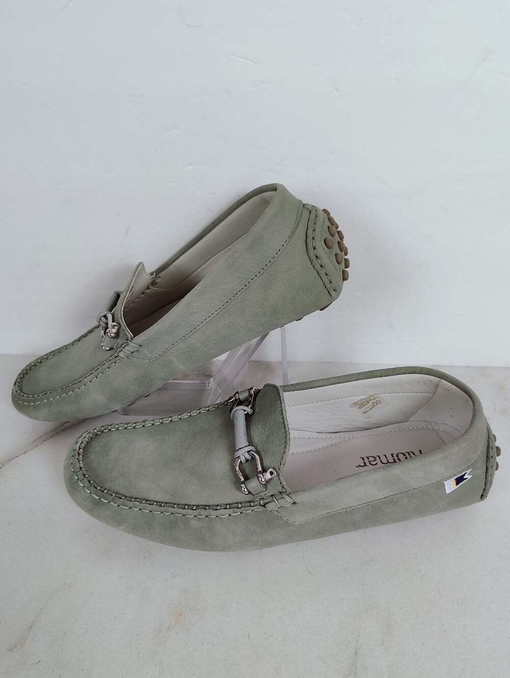 EUC Riomar Portugal Men's Algarve Deck Driver Leather Driving Mocs Boat Shoes, 9